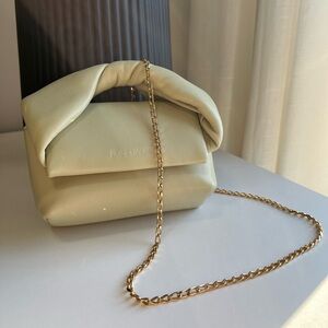 JW Anderson Gold Strap Nano Twister Shoulder Bag in Pale Green